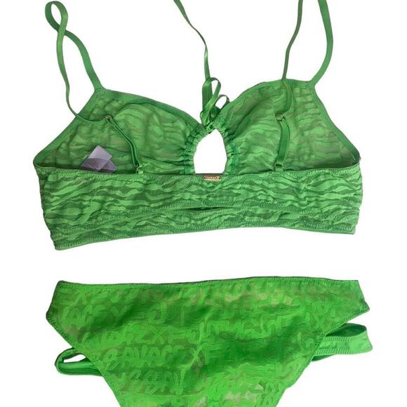 Savage x Fenty Lime 2 pieces bottom NWT Medium Top Large - Picture 6 of 8